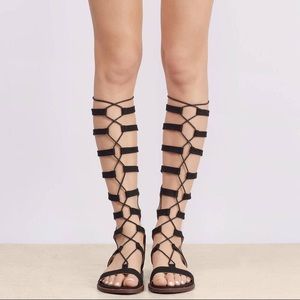 Chinese Laundry Gladiator Sandals Black